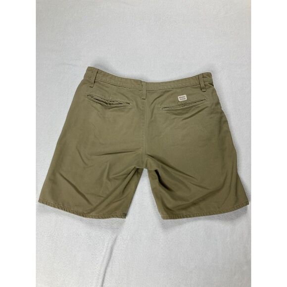 Adriano Goldschmied Khaki Distressed Chino Flat Front Relaxed Fit Short Mens 31 - Picture 8 of 11